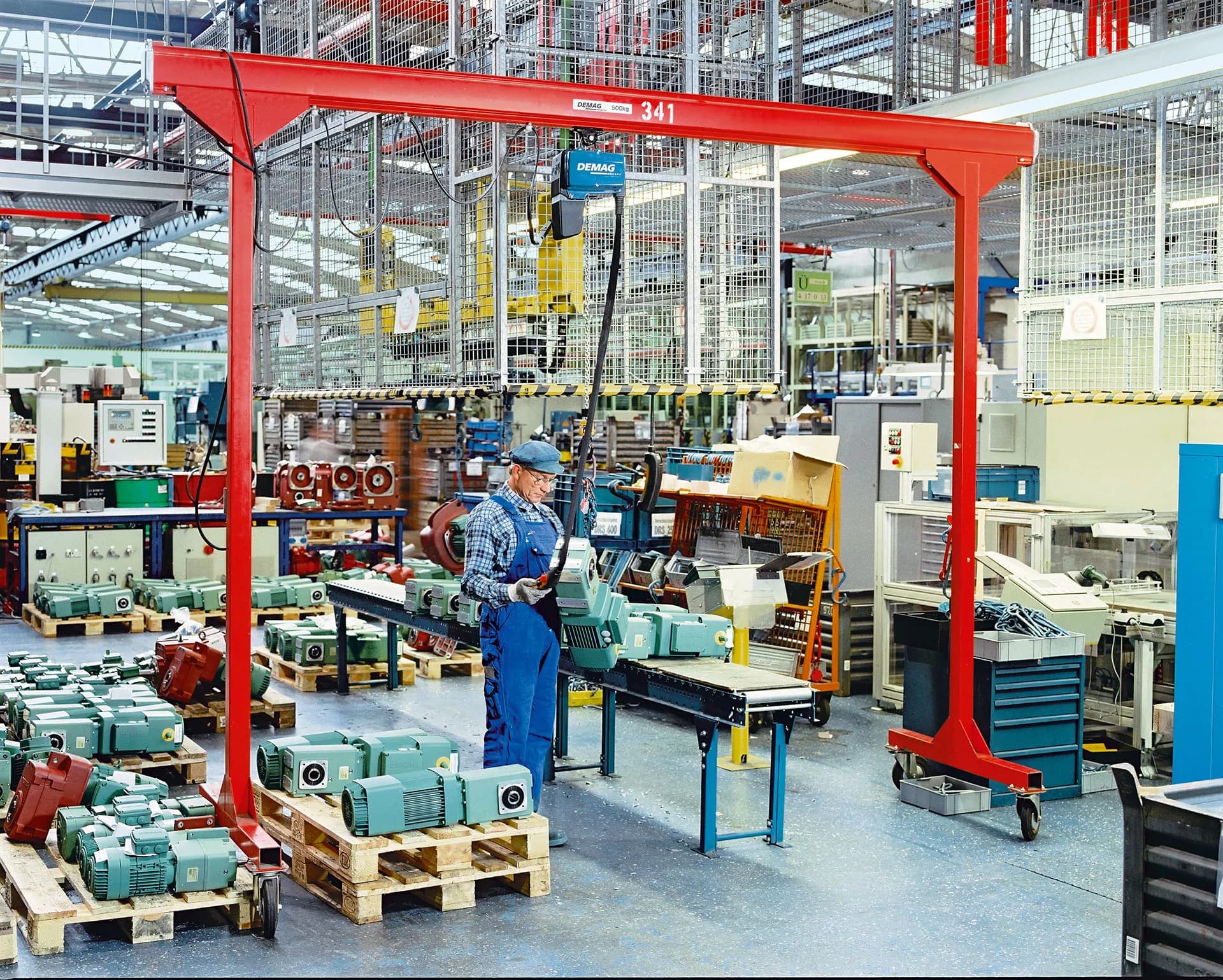 KBK portal crane with chain hoist