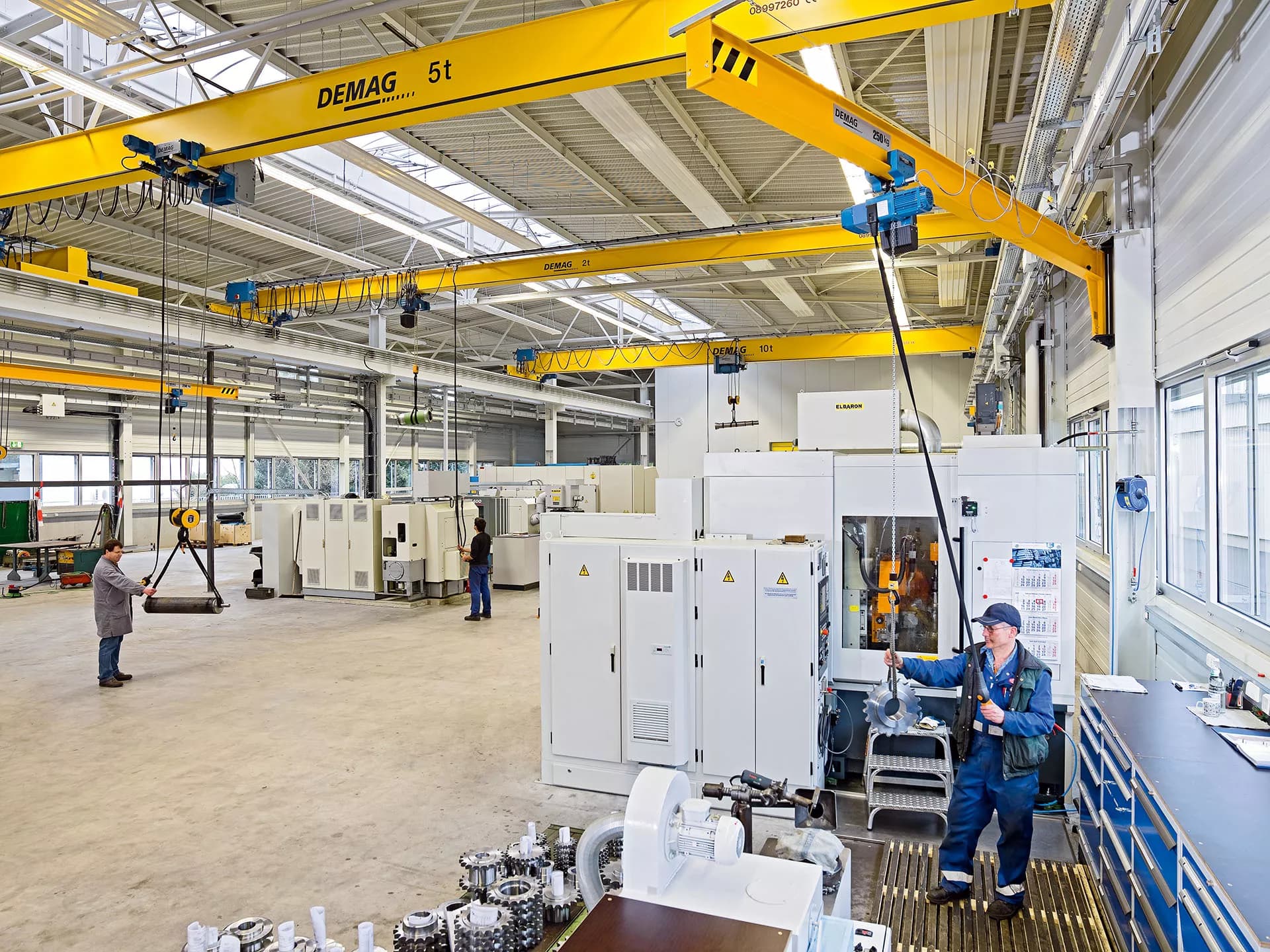 체인 호이스트용 주행 트롤리.