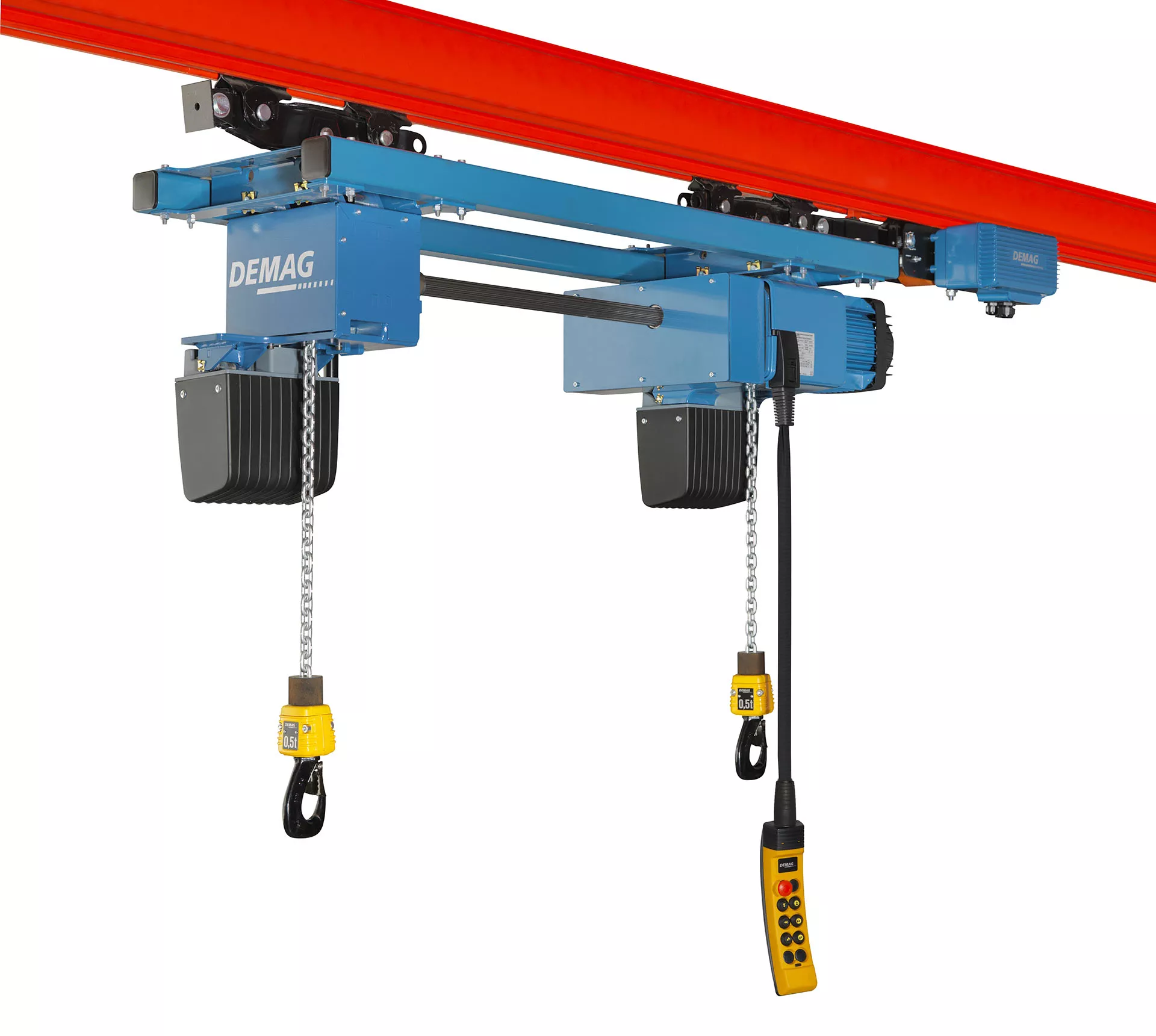 LDC-D double chain hoist with connecting shaft