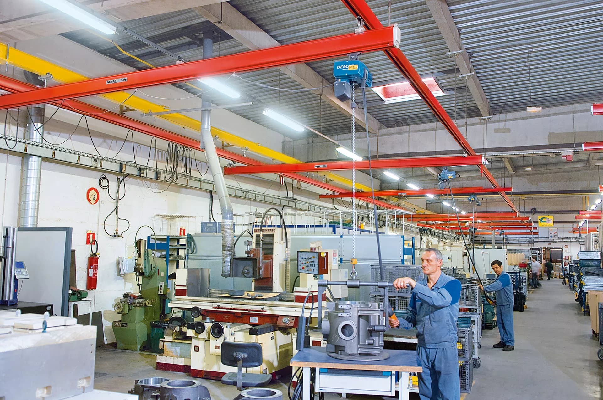 KBK single-girder suspension cranes