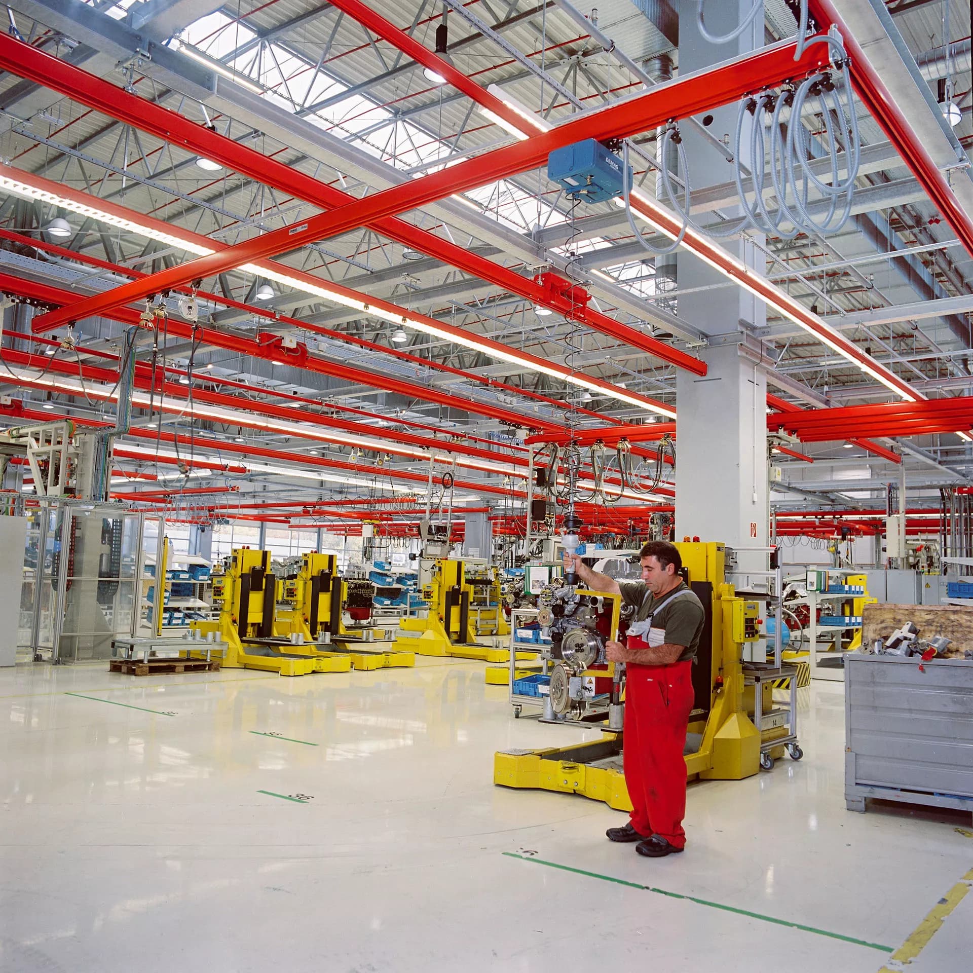 KBK single-girder suspension cranes