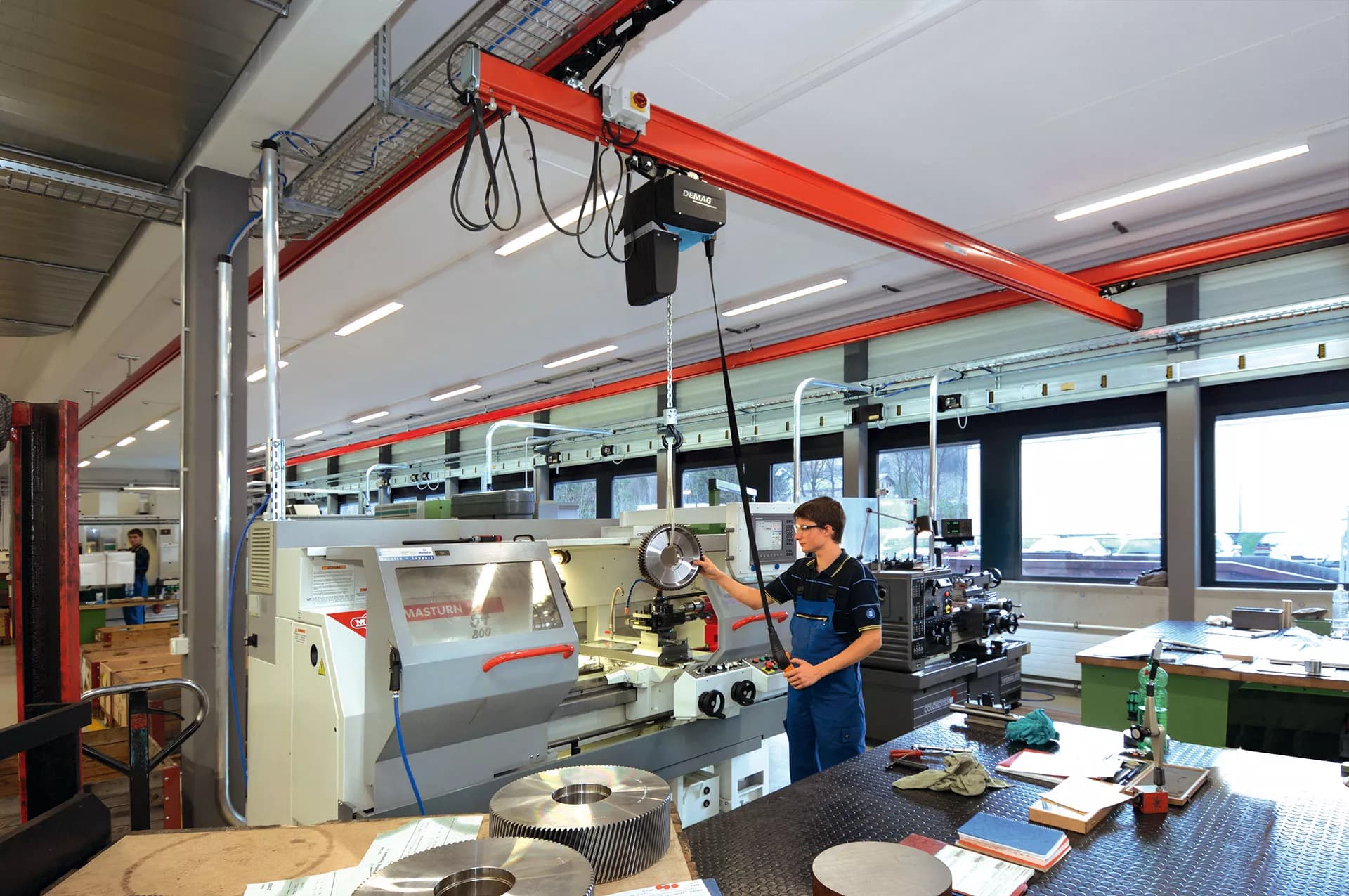 KBK single-girder suspension cranes