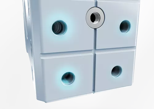 DRS-M wheel block – prepared for accessories